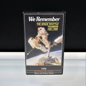 1986 VHS We Remember the Space Shuttle Pioneers 1981-1986 Holiday Library NASA